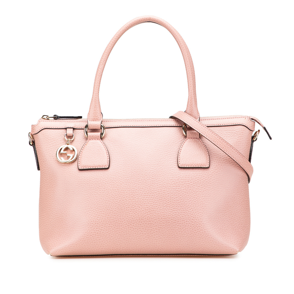Pre-Loved Gucci Dollar Calfskin GG Charm Satchel